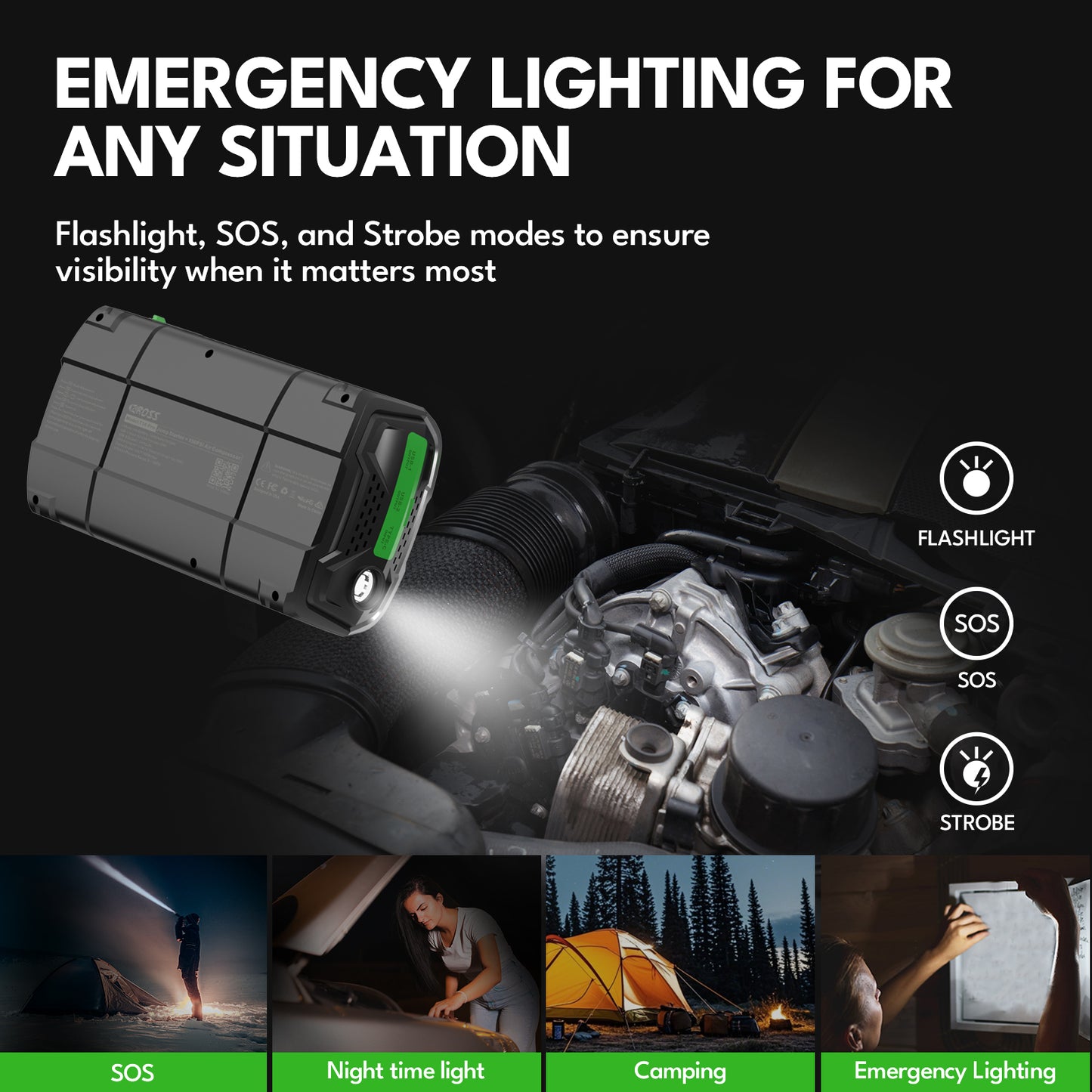 CAROSS T14 Pro Jump Starter with Air Compressor